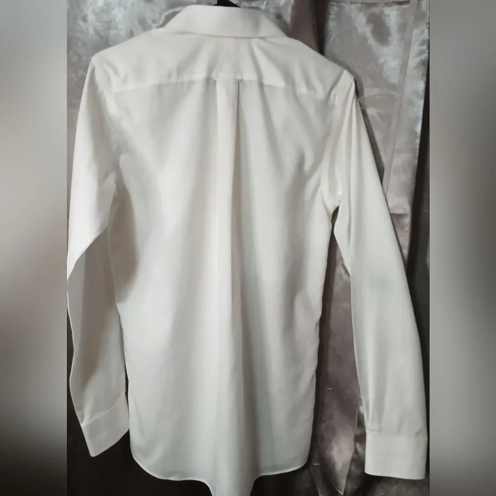 Roundtree & Yorke Cream Dress Shirt - Picture 4 of 5